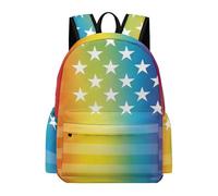 Anceky Zaino leggero per laptop universitario, amore LGBT americano, orgoglio, arcobaleno, Florida americana