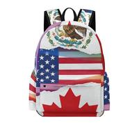 Anceky Zaino per laptop carino per uomo e donna, zaino per laptop americano, canadese, messicano