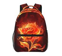 Anceky Zaino per laptop da 15,6 pollici Happy Foot, da donna e da uomo, modello Flame Rose, casual e da portare sempre con sé.