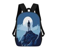 Anceky Zaino per laptop resistente, persone carine in cima alla montagna, piccolo zaino da uomo