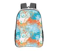 Anceky Zaino trasparente con corda di canapa e nautiche, zaino trasparente in PVC, zaino da viaggio da 16 pollici, borsa sportiva per esterni, borse casual per lavoro e campeggio