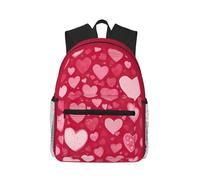 Anceky Zaino unisex casual con stampa di San Valentino, comodo e leggero, con doppia tracolla, ideale per viaggi all'aperto.