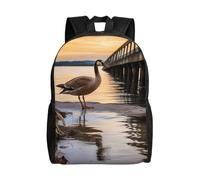 Anceky Zaino Wild Goose By The Bridge, impermeabile, leggero, casual, da viaggio, per laptop, per uomo e donna