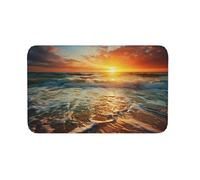Anceky Zerbino per interni ed esterni, tappetino di benvenuto antiscivolo, zerbino Ocean Sunrise per ingresso, portico, lavanderia, bagno, camera da letto, 20x31,5 pollici.