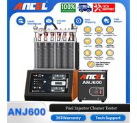 ANCEL ANJ600 6 Cilindri GDI Piezo Iniettore di Carburante Pulitore Tester EFI MPI SFI Kit di Pulizia Ad Ultrasuoni Moto Strumento Automotive