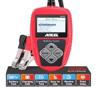 ANCEL BA101 Tester batteria per auto 12V Strumento diagnostico digitale per batterie e alternatori per autoveicoli Capacità di carico 100-2000 CCA Carica