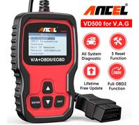 ANCEL Dispositivo diagnostico OBD2 auto Tutti i sistemi Scanner 3Reset Per VAG