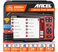 ANCEL DS300 OBD2 Scanner per auto Codifica ECU bidirezionale IMMO A/F Regola 28 Reset Strumento diagnostico per tutti i sistemi Aggiornamento gratuito a vita DS300
