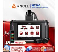 ANCEL MT700 Strumento Diagnostico OBD2 per Moto, Scanner Completo con 35+ Funzioni di Reset, Reset Olio, Spurgo ABS, Codifica ECU, Test Attivi per Moto
