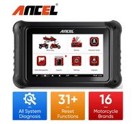 ANCEL MT700 Strumento diagnostico per moto Tutti i sistemi ABS Spurgo ECU Olio Chiave TPS Reset 31+ Reset Scanner motore OBD2 professionale EU Plug