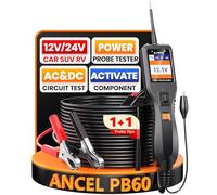ANCEL PB60 Automotive Power Circuit Probe Tester, 12-24 V Auto Elettrico Diagnostico Strumento con Attivazione Componente Ohmmeter, Facile da Usare, Adatto Per Gli Appassionati Di Fai Da Te, Garage