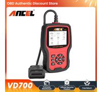 Ancel VD700 OBD2 Scanner Lettore di codici per auto Sistema completo Strumenti di scansione diagnostica EPB ABS DPF TPMS Reset olio per VW Audi Skoda Seat
