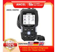 ANCEL VOD700 OBD2 Scanner Strumento diagnostico per auto Scanner di sistema completo per supporto Volvo Funzione di scarico/iniettore/ripristino olio ABS