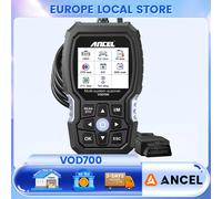 ANCEL VOD700 Scanner OBD2 per tutti i sistemi per lettore di codici per auto Volvo Servizio di ripristino completo Strumento di scansione diagnostica per aggiornamento gratuito a vita