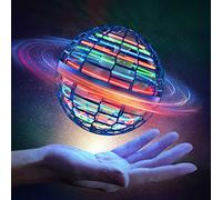 Ancesfun Flying Orb Hover Ball Giocattoli, Ricaricabile Magica Nebbia LED Luci Palla Boomerang Tampone con 360 ° Rotante Fly Spinner UFO Mini Drone Infinity per Bambini Adulto Ragazzi Ragazza (Blu)