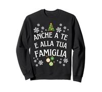 Anche a Te e alla Tua Famiglia, Albero di Natale, Natalizia Felpa
