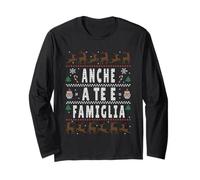 Anche A Te E Famiglia Natale Maglione Natalizia Divertente Maglia a Manica