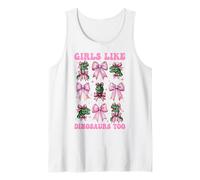 Anche alle Ragazze piacciono i Dinosauri Trex Tyrannosaurus Rex Coquette Bow Canotta