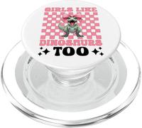 Anche alle ragazze piacciono i dinosauri Trex Tyrannosaurus Rex Coquette Bow PopSockets PopGrip per MagSafe