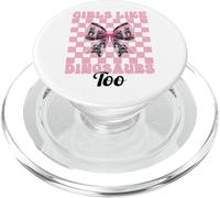 Anche alle ragazze piacciono i dinosauri Trex Tyrannosaurus Rex Coquette Bow PopSockets PopGrip per MagSafe