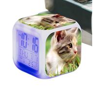 ANCHE CLOCO DEL GITTEN, ANCHE CATTO PER BAMBINI, ANCHE COLLO LED COLLO DIMATICHE CUBE Digital Cube's Children's - Spezza Di Gatti Orologi Con Un Grande Schermo Per Le Aule