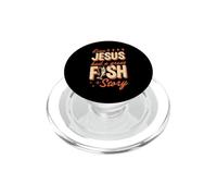 Anche Gesù aveva una grande storia di pesce Christian Fishing PopSockets PopGrip per MagSafe