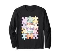 Anche Gli strani Neurodiversità Puzzle Pieces Maglia a Manica