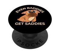 Anche i cattivi diventano tristi amante dei cani triste PopSockets PopGrip Adesivo