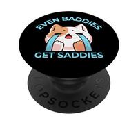 Anche i cattivi ottengono il gatto triste triste PopSockets PopGrip Adesivo