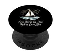 Anche il vento e le onde obbediscono a Lui Versetto Bibbia Cristiano PopSockets PopGrip Adesivo
