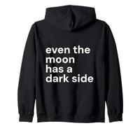Anche la Luna ha Un Lato Oscuro Boho Spiritual Witch estetica Felpa con Cappuccio