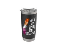 Anche la mia colonna vertebrale non è dritto lesbica WLW Pride Bicchiere termico in acciaio inox doppia parete