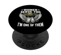 Anche le donne servono Sono una di loro Veteran Veteran Day PopSockets PopGrip Adesivo