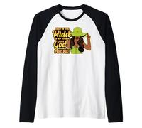 Anche nel Bel Mezzo della Tempesta Vedo Dio Lavorare Fuori per Maglia con Maniche Raglan