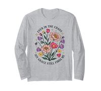 Anche nel Caos Sua Grazia Mi Trova Ancora Cristiano Floreale Maglia a Manica