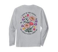 Anche nel Caos Sua Grazia Mi Trova Ancora Cristiano Floreale Maglia a Manica