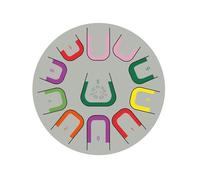 Anche PLUS. Tamburo di lingua in acciaio. 25 cm. Tamburo metallico a linguette 11 note. Handpan drum, Strumento a percussione metallico (Verde)