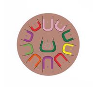 Anche PLUS. Tamburo di lingua in acciaio. 25 cm. Tamburo metallico a linguette 11 note. Handpan drum, Strumento a percussione metallico (Terracotta)