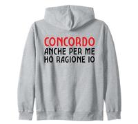 Anche Secondo Me Ho Ragione Io Divrtente Frase Felpa con Cappuccio
