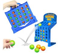 AnchFnny Bouncing Ball - Gioco da tavolo classico con 4 palline d'azione | Connect Ball, 4 in a Row, gioco per famiglia e feste, regalo per adulti e bambini dai 3, 4, 5, 6 anni in su