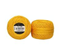 Anchor 4591008-00298 - Filo da ricamo, 100% cotone, giallo sole, spessore 8, 82 m, 16 g