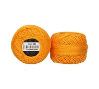 Anchor 4591008-00303 - Filo da ricamo, 100% cotone, colore giallo tortora chiaro, spessore 8, 82 m, 16 g