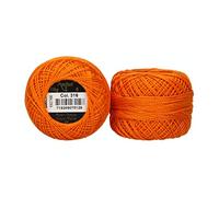 Anchor 4591008-00316 - Filo da ricamo, 100% cotone, arancione, spessore 8, 82 m, 16 g