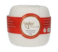 Anchor 4769012-07901 - Filato per uncinetto, 100% cotone, 7901, spessore 12, 1140 m