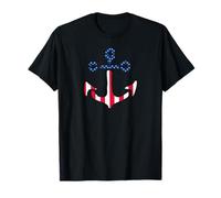 Anchor Boat Cruise Ship American Flag Captain Sailor Maglietta