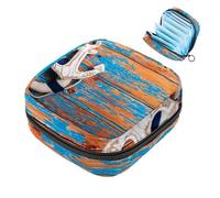 Anchor - Borsa per assorbenti igienici, grande tasca per coppette mestruali con cerniera, per pannolini mestruali, per ragazze e donne