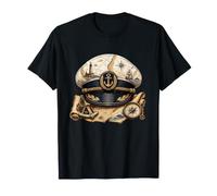 Anchor - Carte nautiche da Marinaio con Bussola Marittima Maglietta