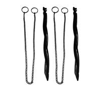 Anchoř - Catena Antipioggia in Lega di Alluminio, Set da 2 Pezzi, picchetto da 25 cm con Catena da 50 cm per Un Supporto Durevole per Il drenaggio 'Acqua, Ideale per grondaie, Giardini e Uso