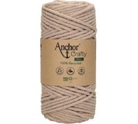 Anchor Crafty Filo in macramè fine 00106 Pearl 250 g circa 65 m misto cotone poliestere tinto vegetale intrecciato morbido cordoncino a 3 strati.
