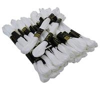 Anchor - DESI HAWKER - Set di filo di cotone a 6 strati, matasse di filo per ricamo a punto croce bianco